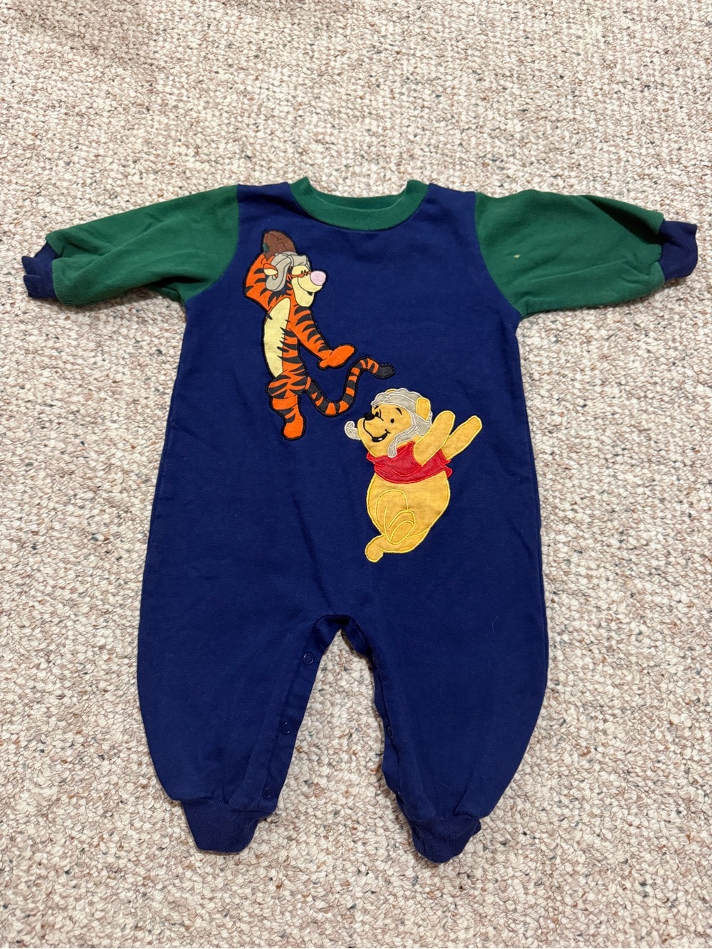 Winnie the Pooh & Tigger football baby  One-Piece